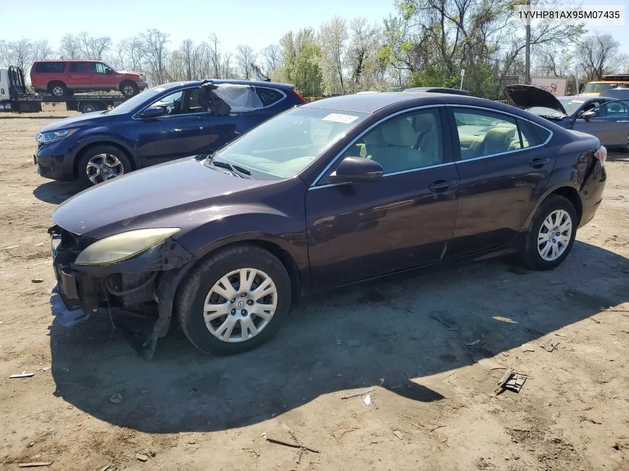 2009 Mazda 6 I VIN: 1YVHP81AX95M07435 Lot: 52069035