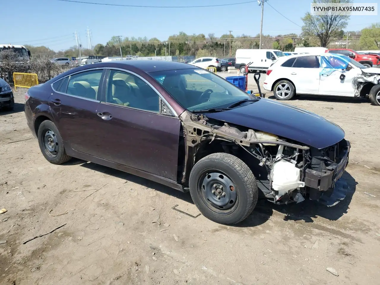 2009 Mazda 6 I VIN: 1YVHP81AX95M07435 Lot: 52069035
