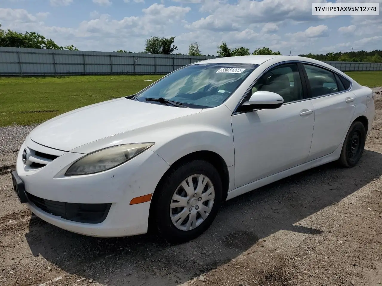2009 Mazda 6 I VIN: 1YVHP81AX95M12778 Lot: 55851375