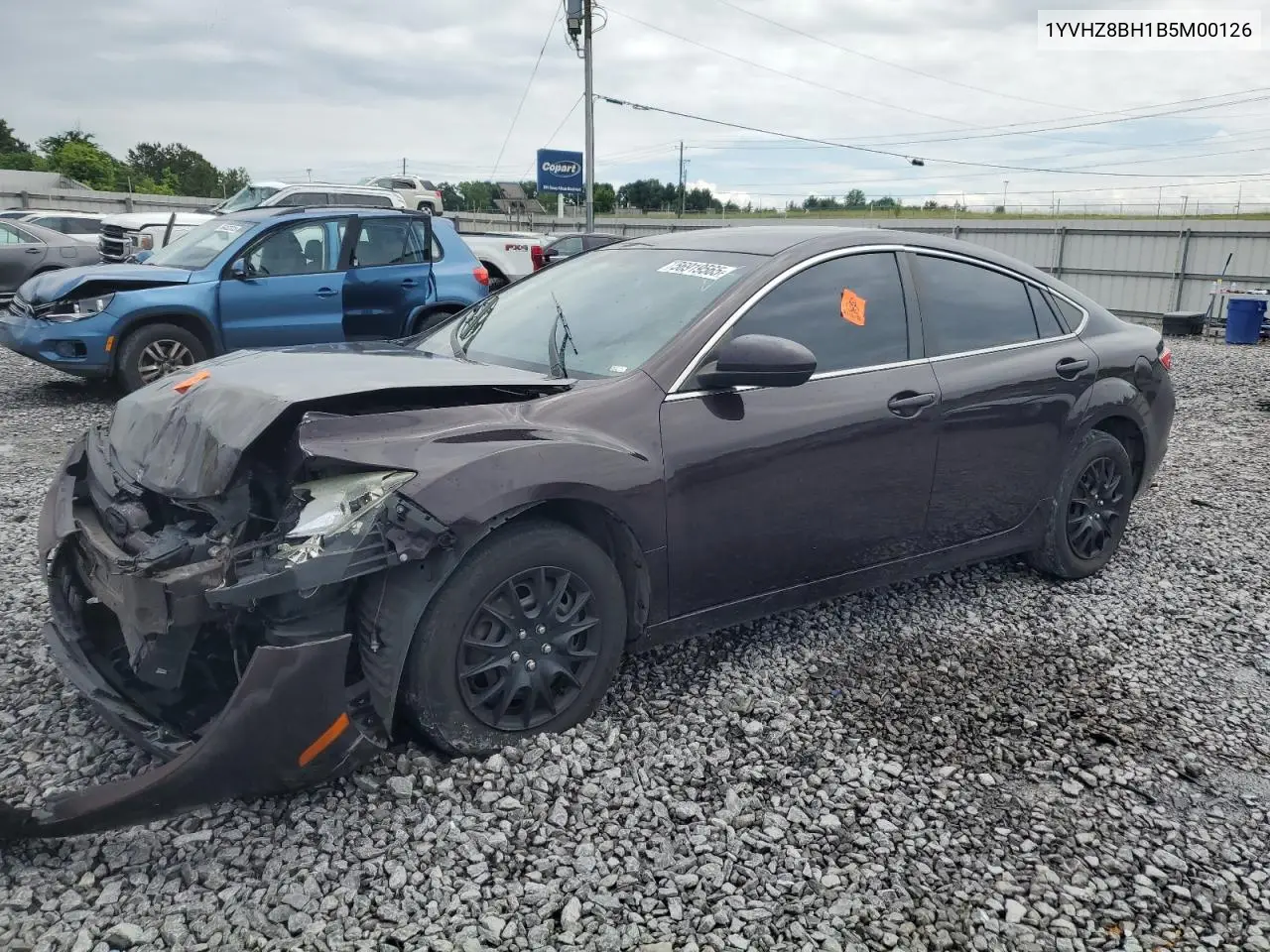 2011 Mazda 6 I VIN: 1YVHZ8BH1B5M00126 Lot: 56919565