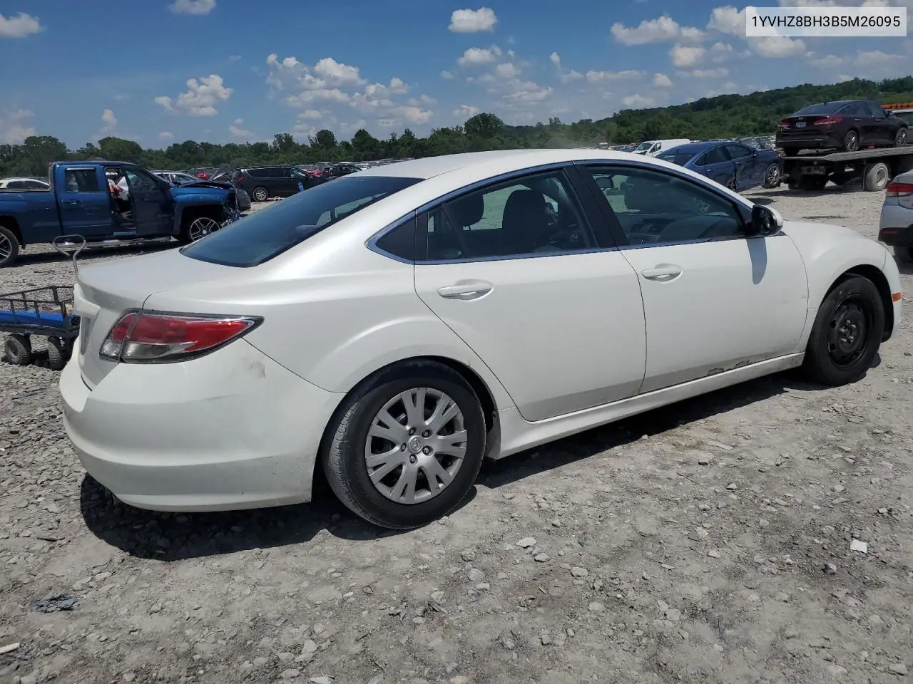 2011 Mazda 6 I VIN: 1YVHZ8BH3B5M26095 Lot: 62309125