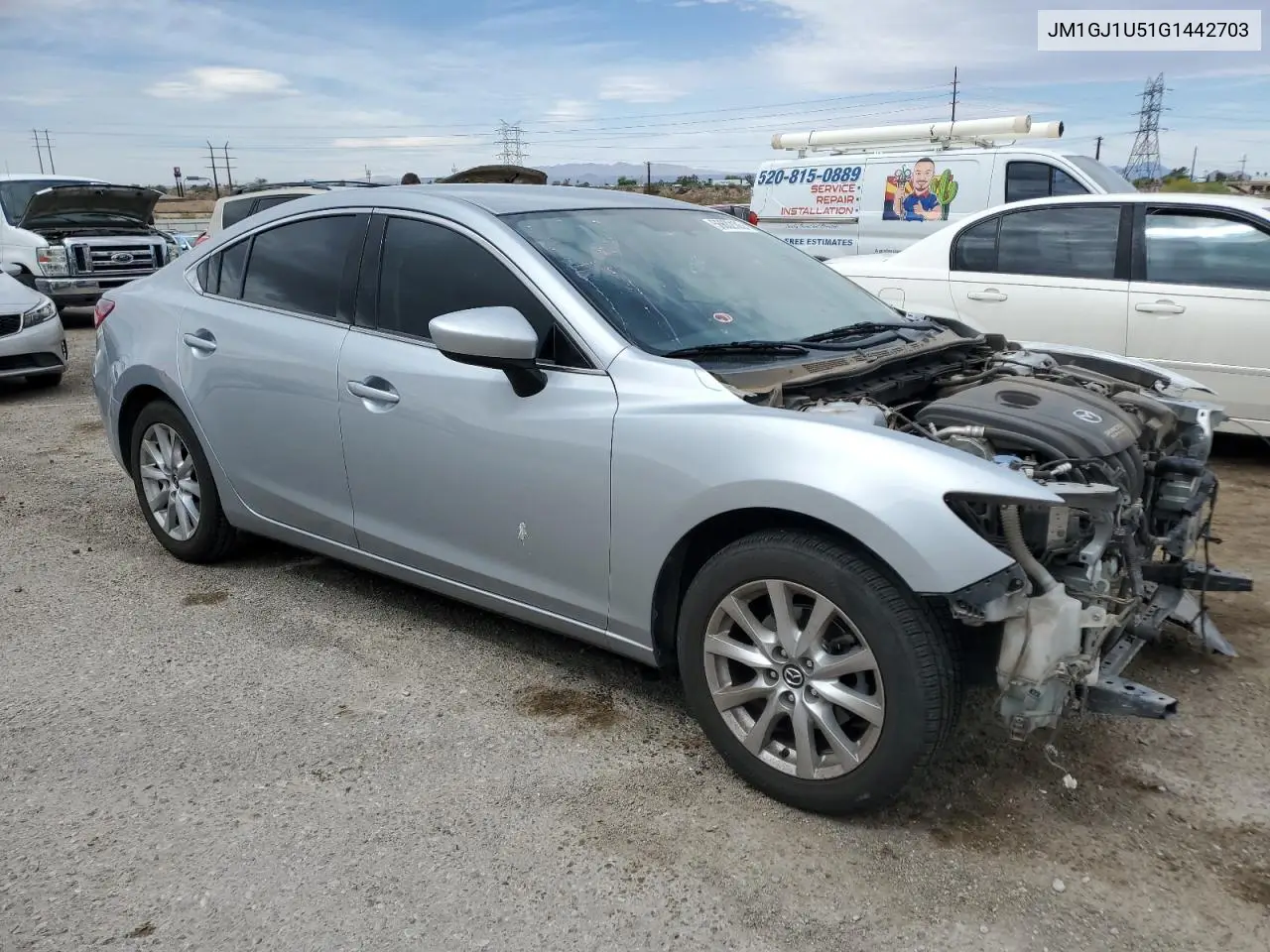 2016 Mazda 6 Sport VIN: JM1GJ1U51G1442703 Lot: 56602105