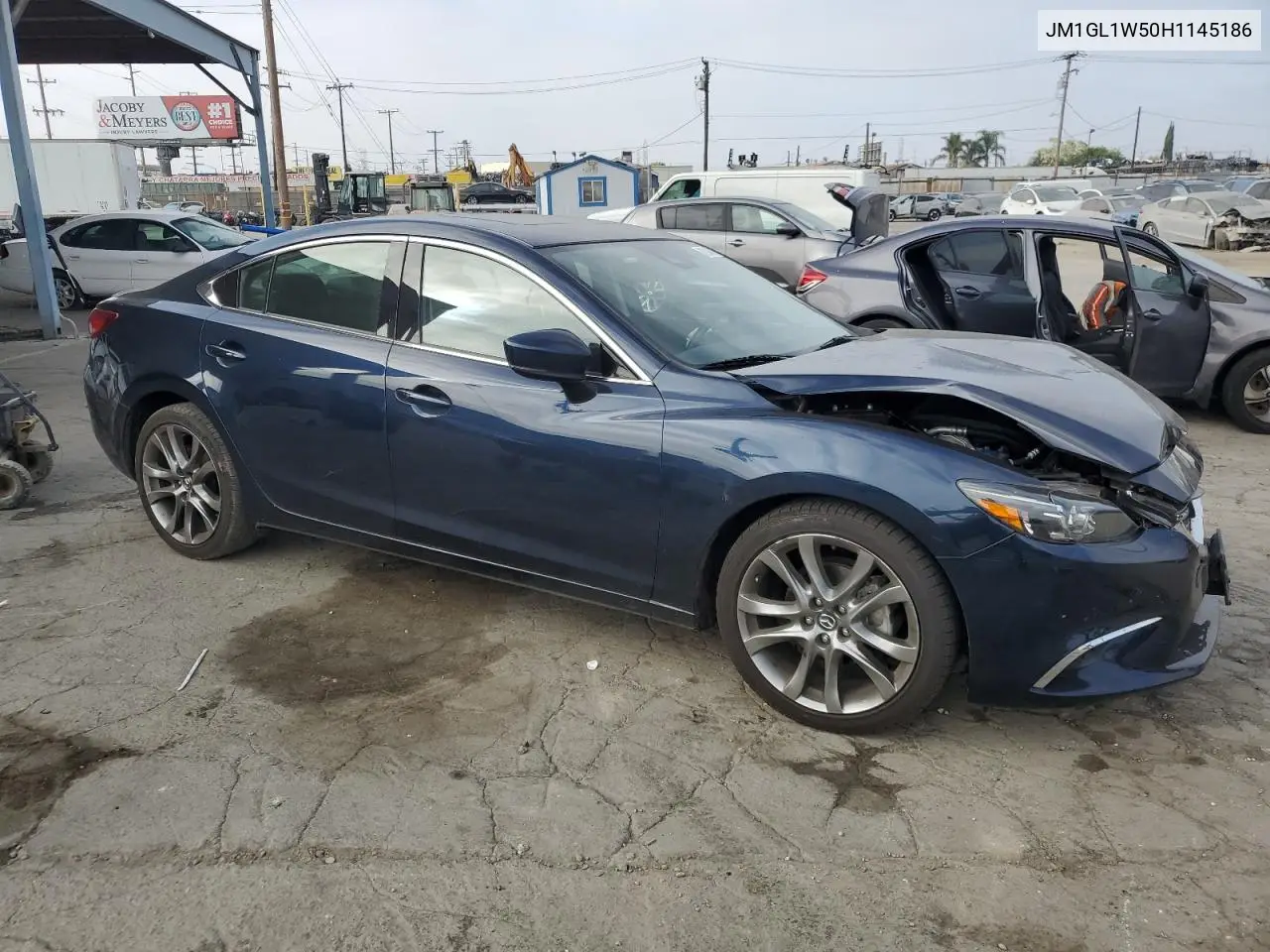 2017 Mazda 6 Grand Touring VIN: JM1GL1W50H1145186 Lot: 62346675