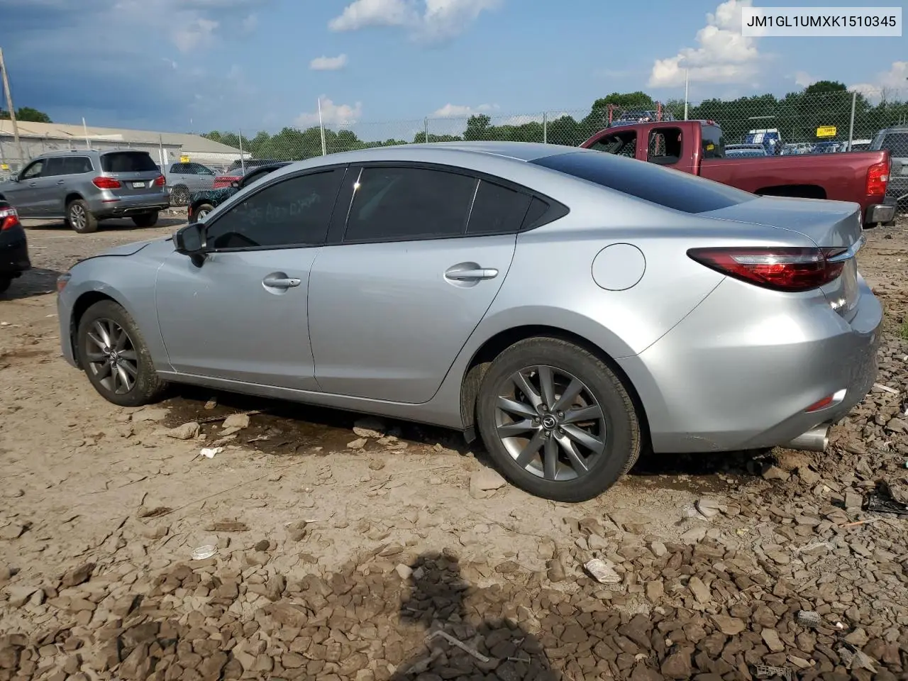2019 Mazda 6 Sport VIN: JM1GL1UMXK1510345 Lot: 62304915