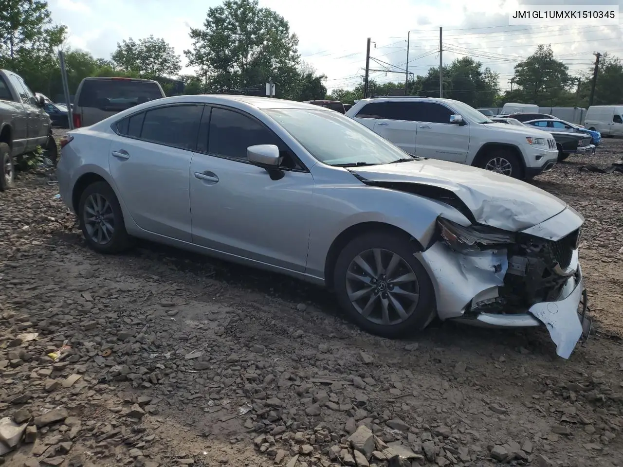 2019 Mazda 6 Sport VIN: JM1GL1UMXK1510345 Lot: 62304915