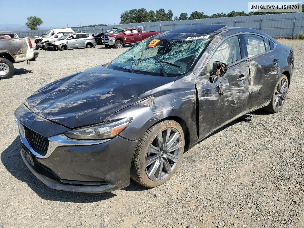 2020 Mazda 6 Touring VIN: JM1GL1VM4L1514701 Lot: 60743135