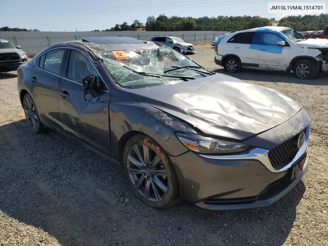 2020 Mazda 6 Touring VIN: JM1GL1VM4L1514701 Lot: 60743135