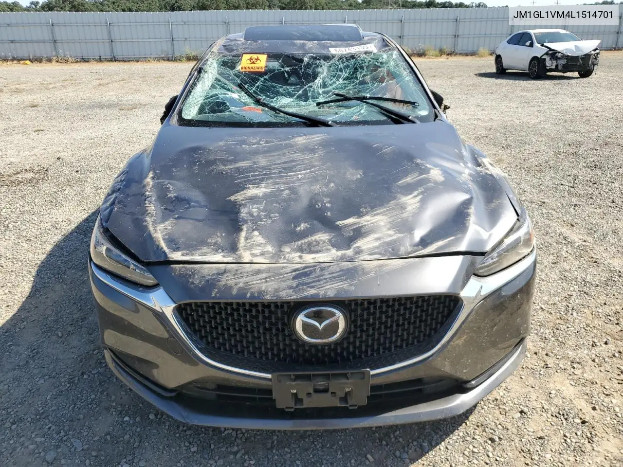 2020 Mazda 6 Touring VIN: JM1GL1VM4L1514701 Lot: 60743135
