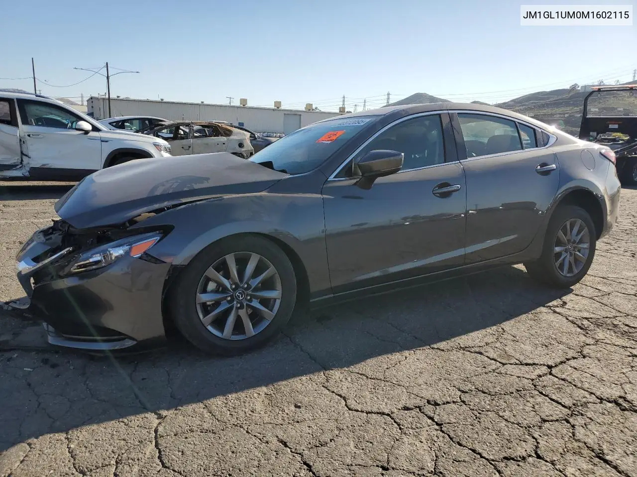 2021 Mazda 6 Sport VIN: JM1GL1UM0M1602115 Lot: 46912095