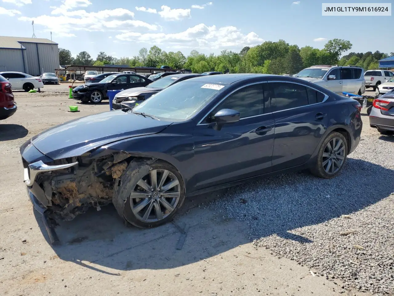 2021 Mazda 6 Grand Touring VIN: JM1GL1TY9M1616924 Lot: 52325195