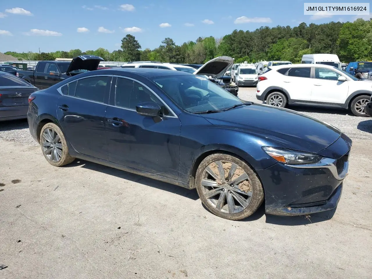 2021 Mazda 6 Grand Touring VIN: JM1GL1TY9M1616924 Lot: 52325195