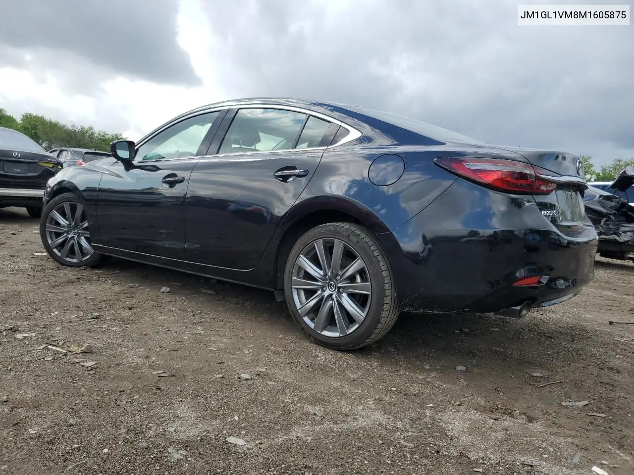 2021 Mazda 6 Touring VIN: JM1GL1VM8M1605875 Lot: 55744925