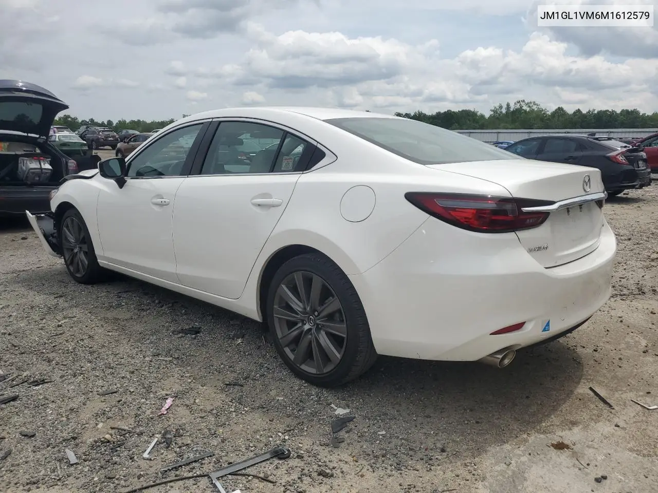 2021 Mazda 6 Touring VIN: JM1GL1VM6M1612579 Lot: 60399595