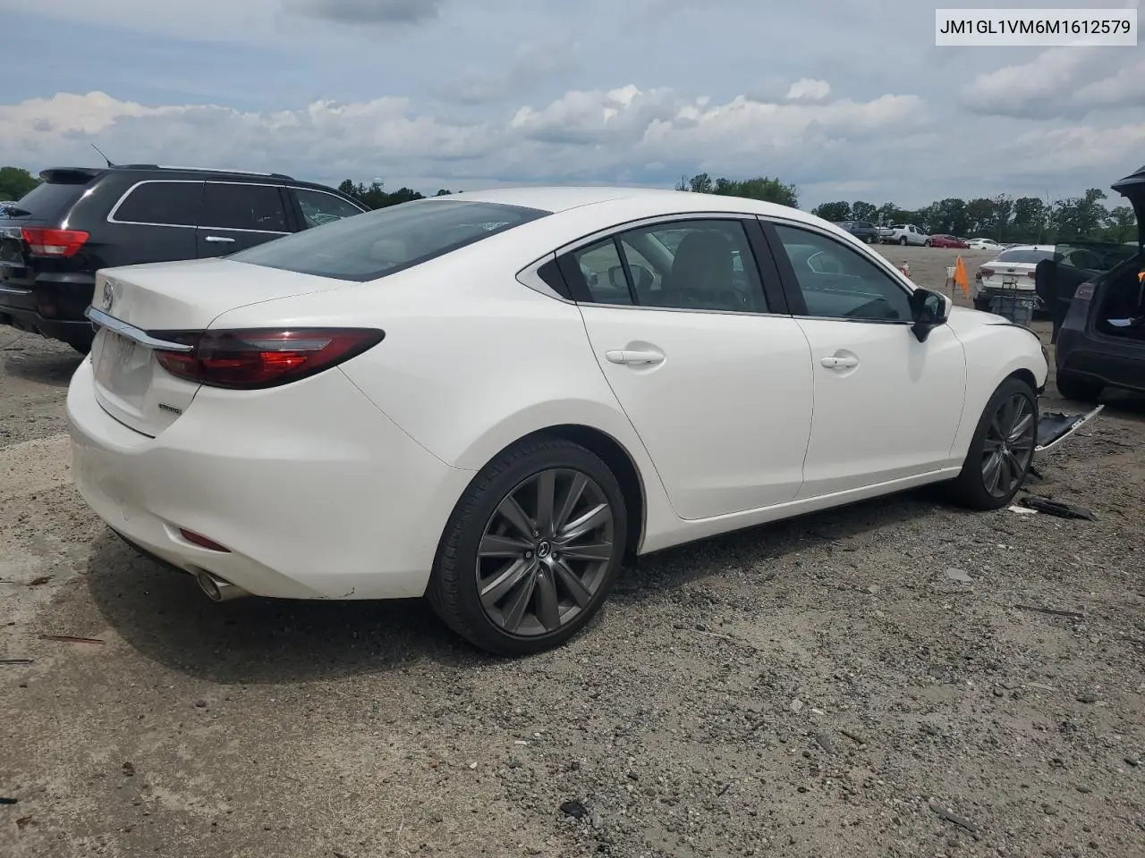 2021 Mazda 6 Touring VIN: JM1GL1VM6M1612579 Lot: 60399595