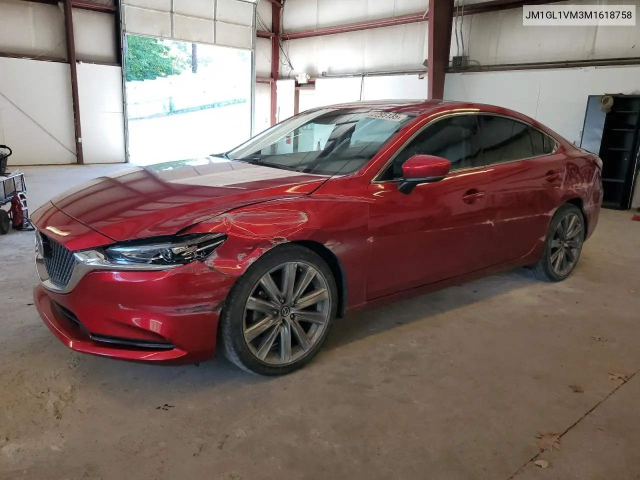 2021 Mazda 6 Touring VIN: JM1GL1VM3M1618758 Lot: 62295135