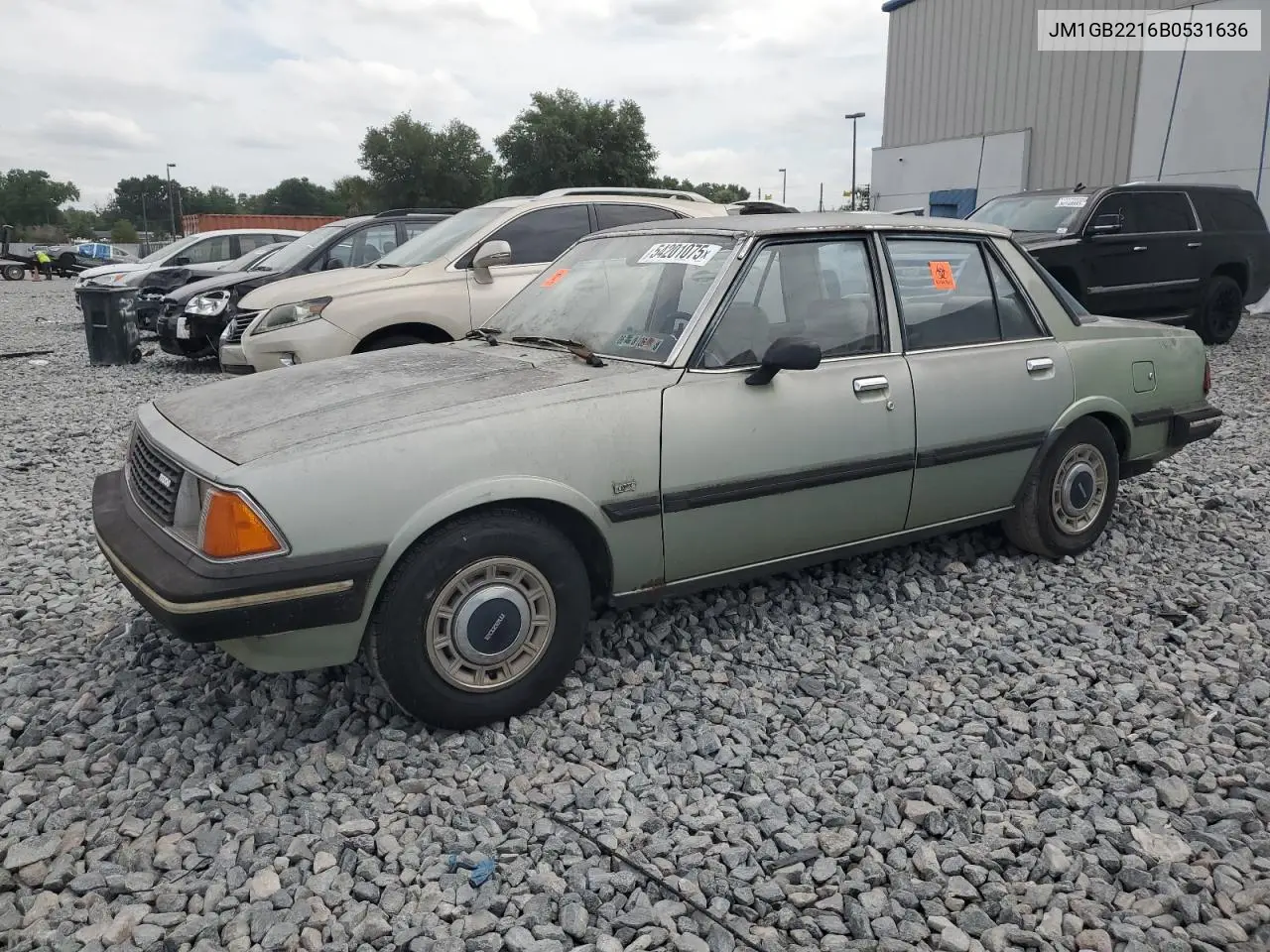 1981 Mazda 626 VIN: JM1GB2216B0531636 Lot: 54201075