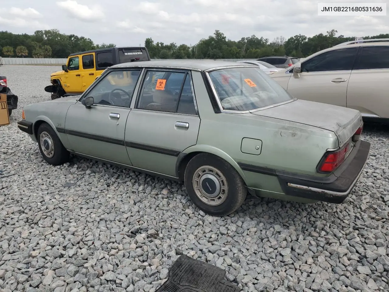 1981 Mazda 626 VIN: JM1GB2216B0531636 Lot: 54201075
