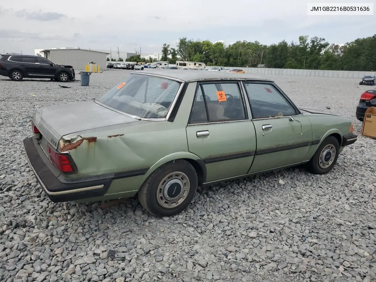 1981 Mazda 626 VIN: JM1GB2216B0531636 Lot: 54201075