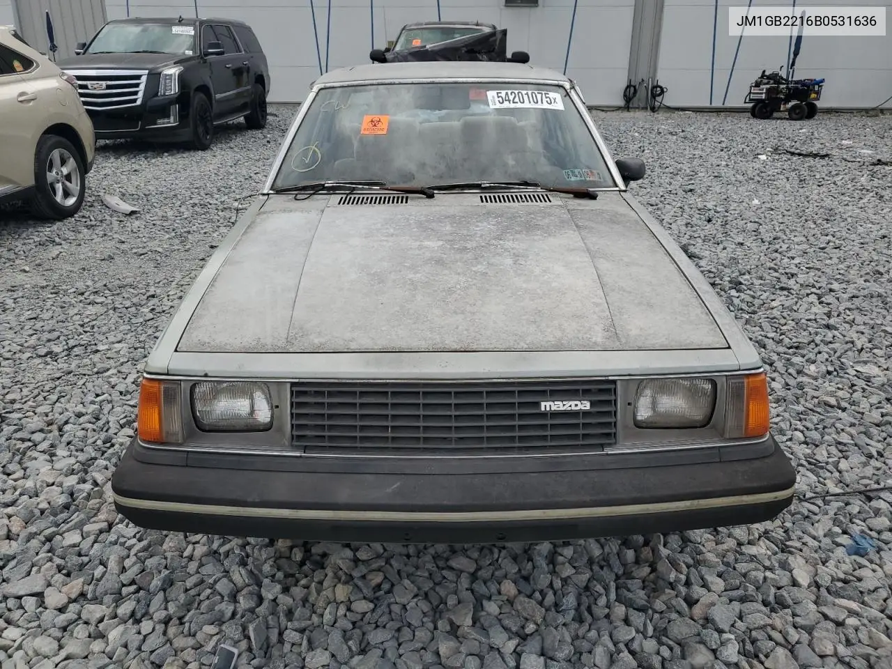 1981 Mazda 626 VIN: JM1GB2216B0531636 Lot: 54201075