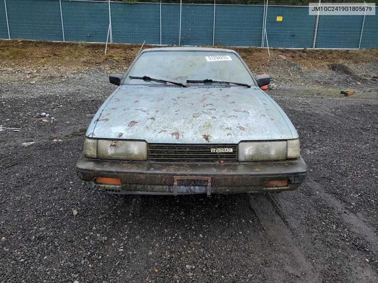 1986 Mazda 626 VIN: JM1GC2419G1805679 Lot: 51294255