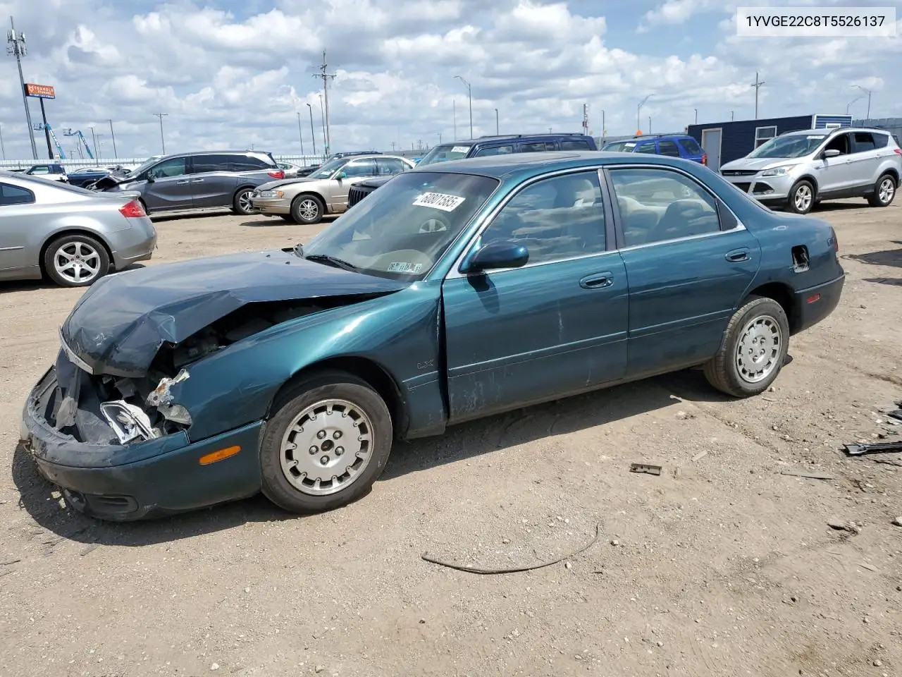 1996 Mazda 626 Dx VIN: 1YVGE22C8T5526137 Lot: 60801585