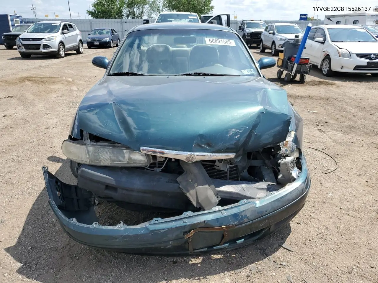 1996 Mazda 626 Dx VIN: 1YVGE22C8T5526137 Lot: 60801585