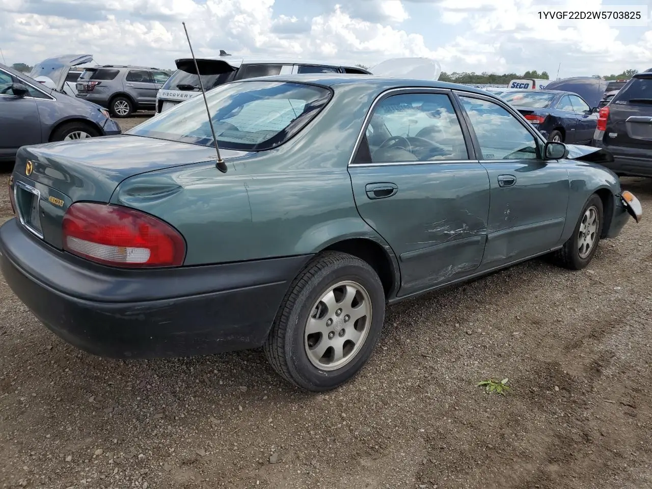 1998 Mazda 626 Es VIN: 1YVGF22D2W5703825 Lot: 62124115