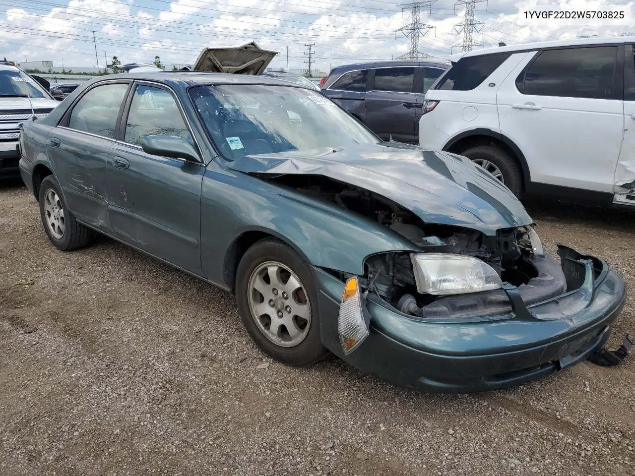 1998 Mazda 626 Es VIN: 1YVGF22D2W5703825 Lot: 62124115