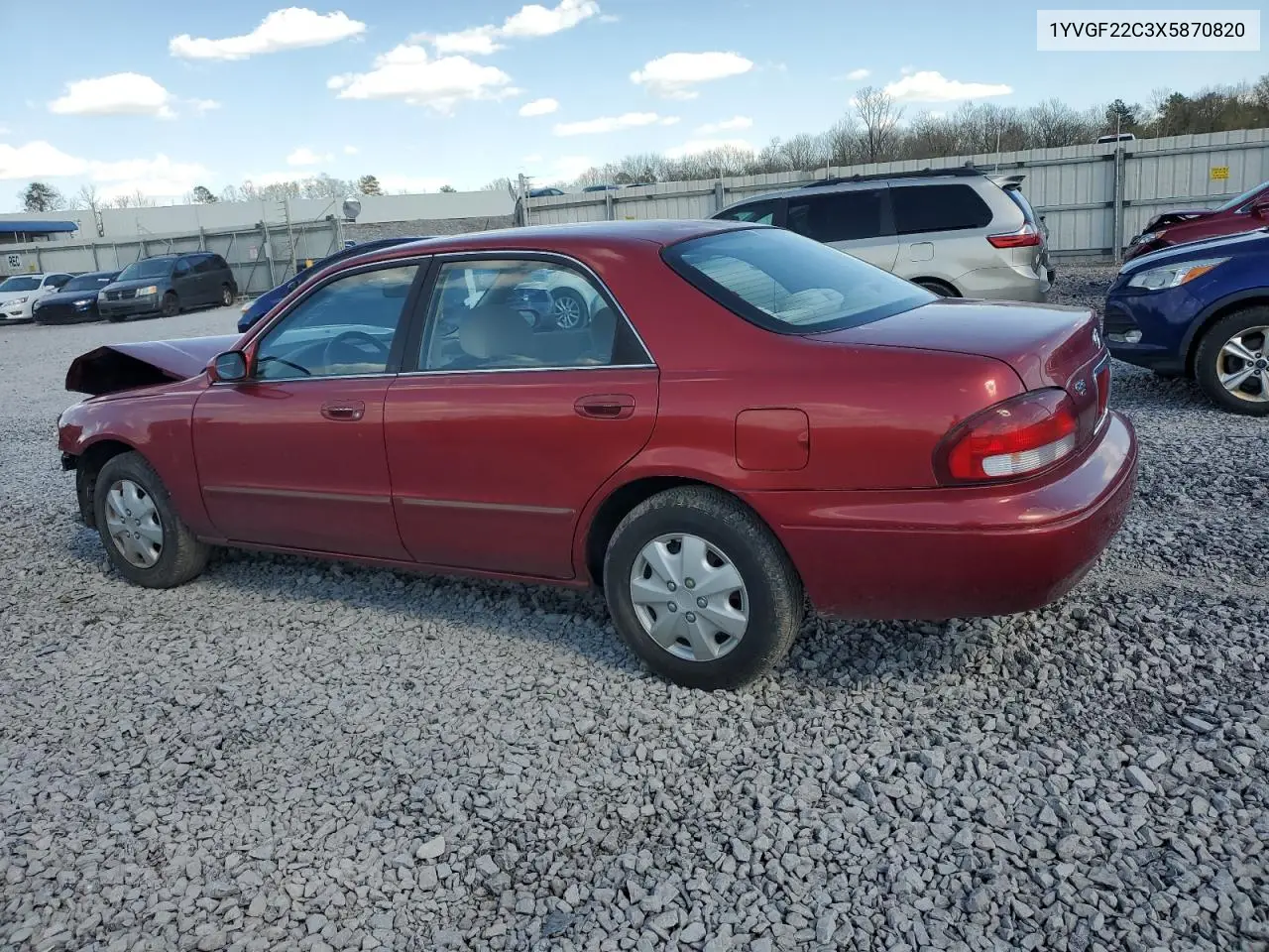 1999 Mazda 626 Es VIN: 1YVGF22C3X5870820 Lot: 50316635