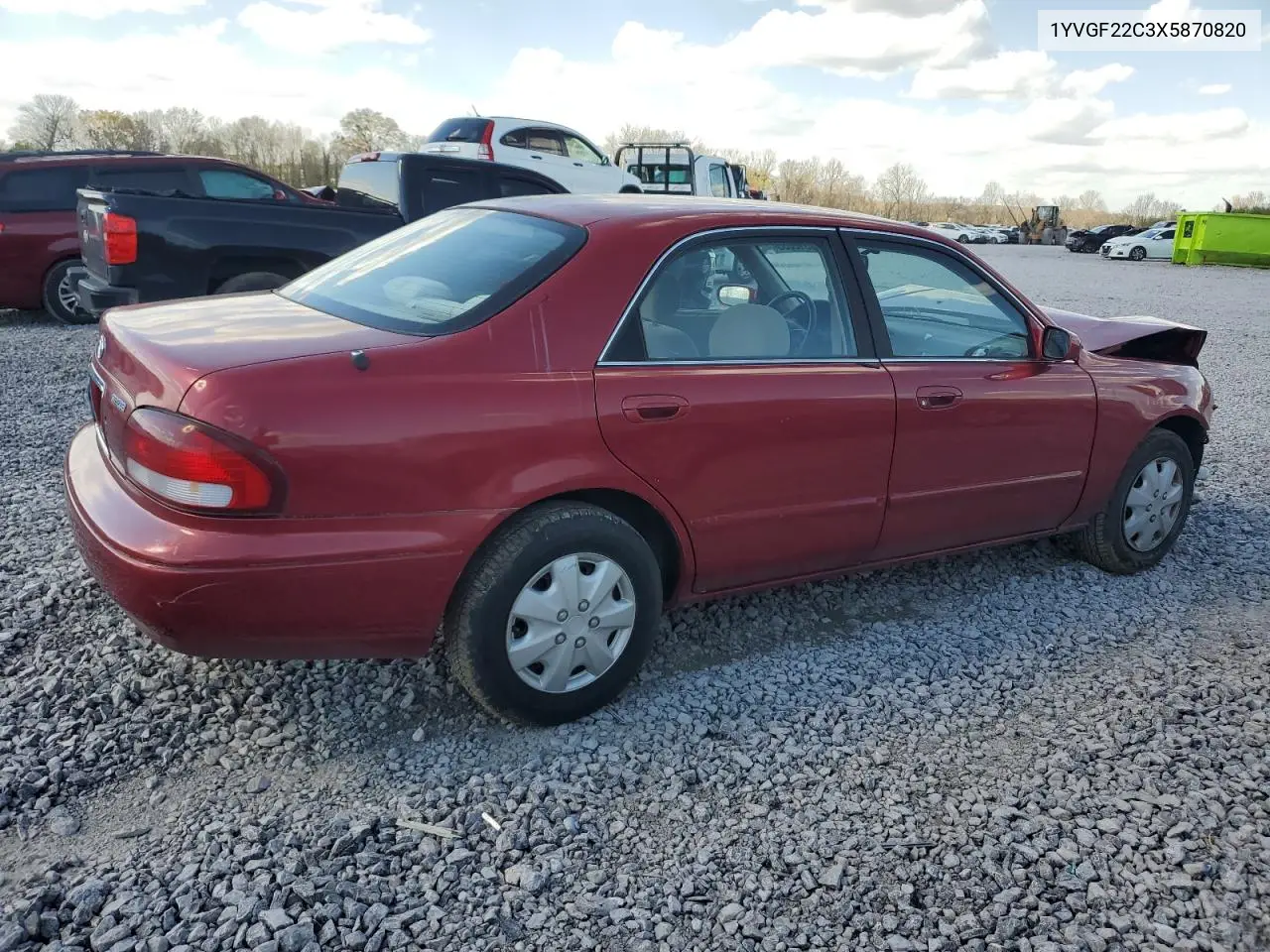 1999 Mazda 626 Es VIN: 1YVGF22C3X5870820 Lot: 50316635