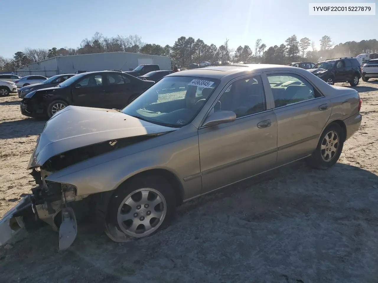 2001 Mazda 626 Es VIN: 1YVGF22C015227879 Lot: 44963845