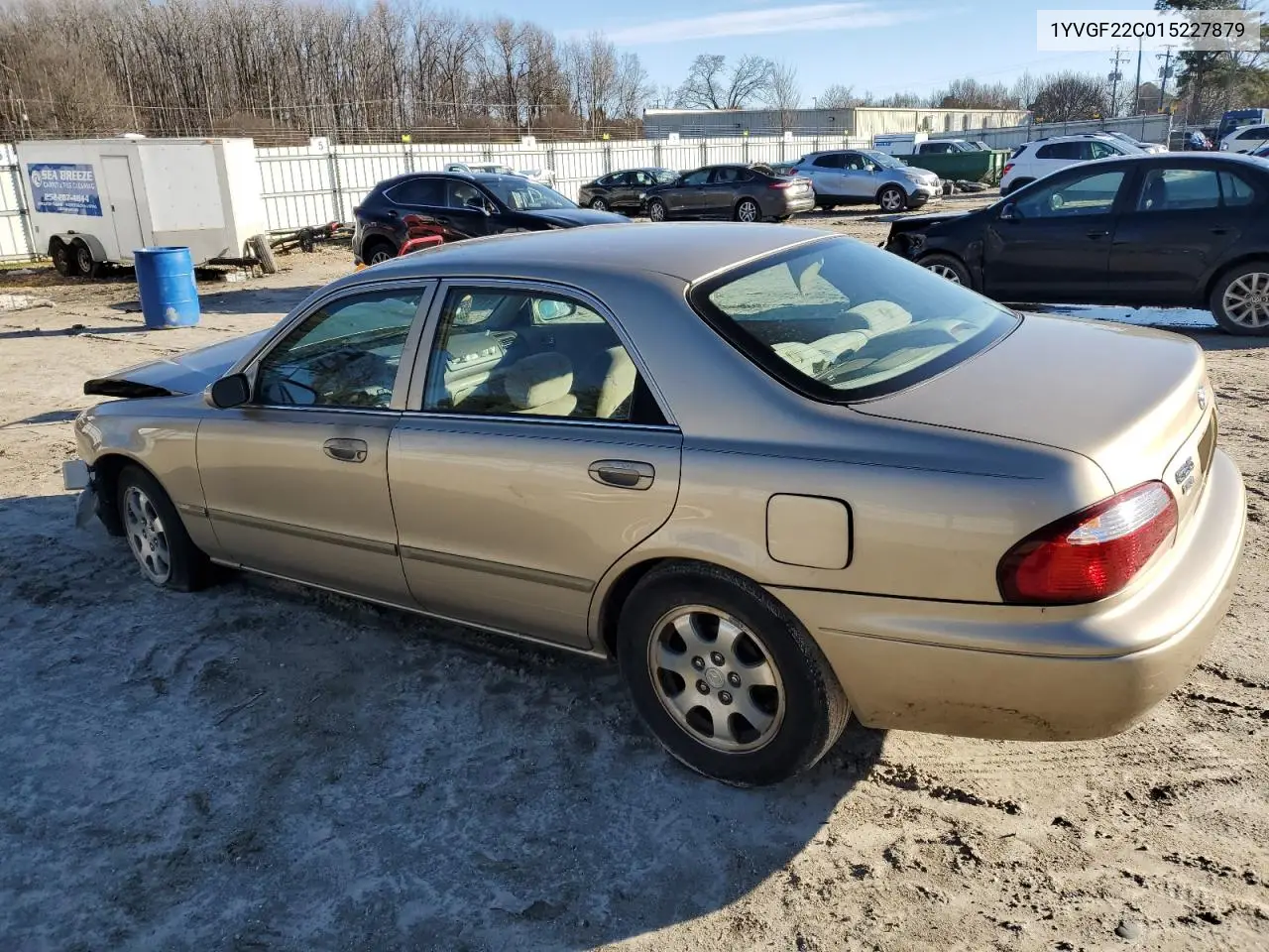 2001 Mazda 626 Es VIN: 1YVGF22C015227879 Lot: 44963845