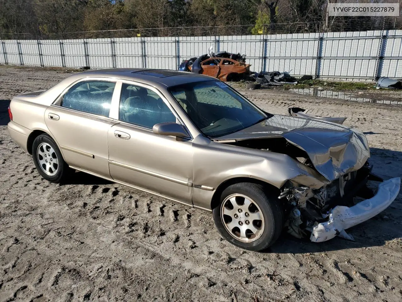 2001 Mazda 626 Es VIN: 1YVGF22C015227879 Lot: 44963845