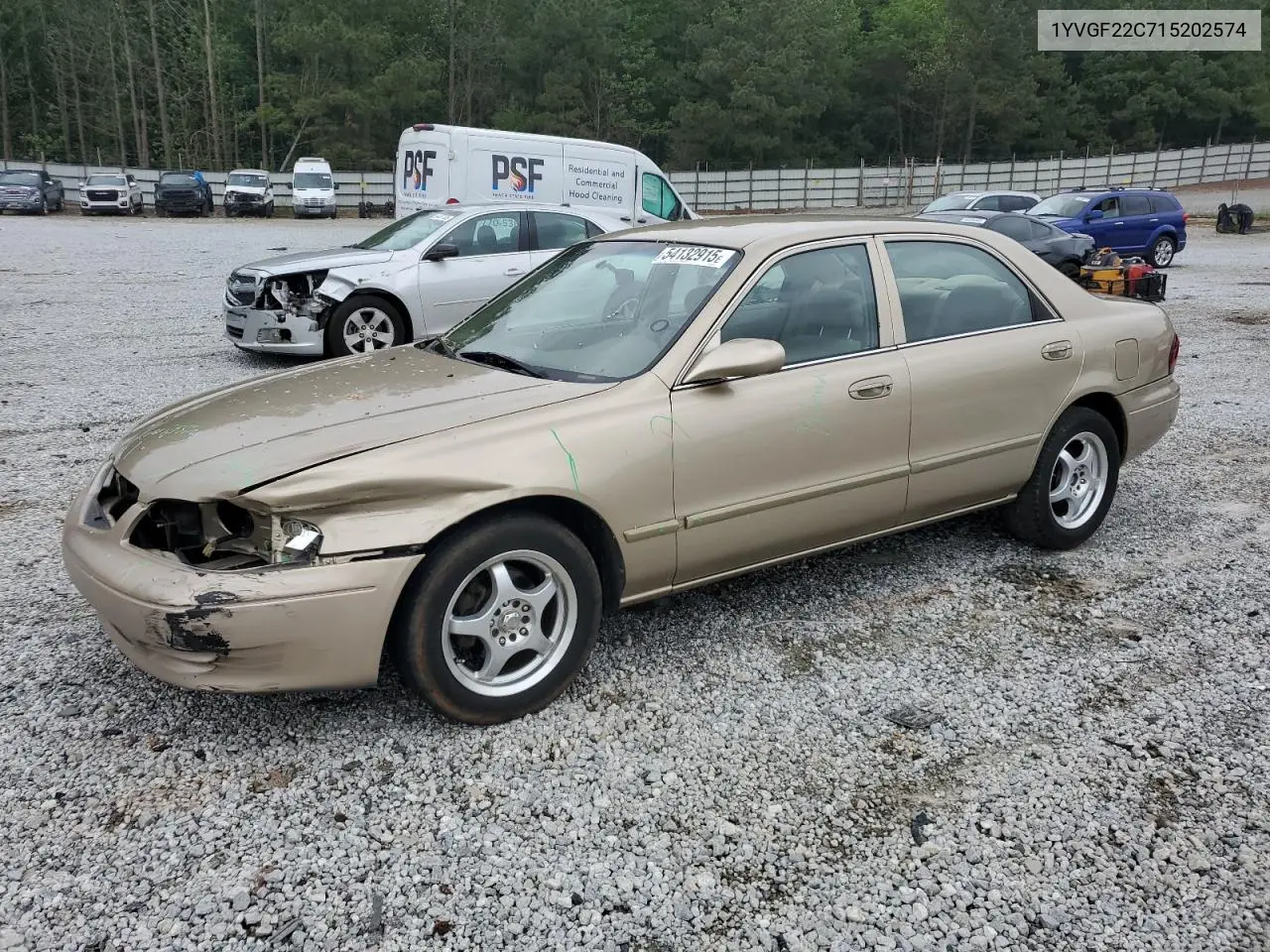 2001 Mazda 626 Es VIN: 1YVGF22C715202574 Lot: 54132915