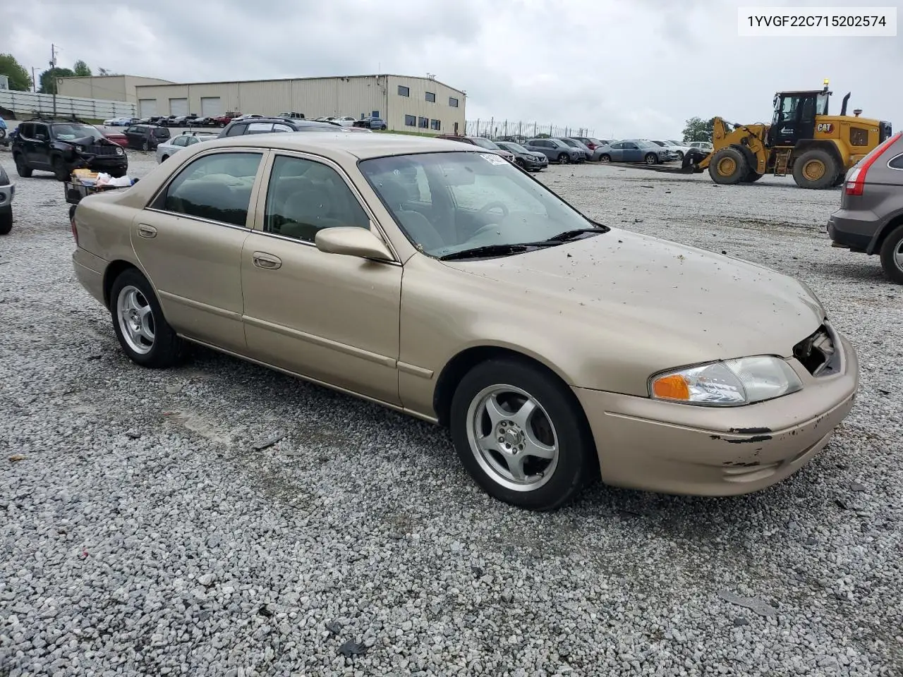 2001 Mazda 626 Es VIN: 1YVGF22C715202574 Lot: 54132915