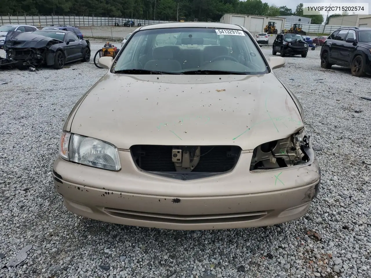 2001 Mazda 626 Es VIN: 1YVGF22C715202574 Lot: 54132915