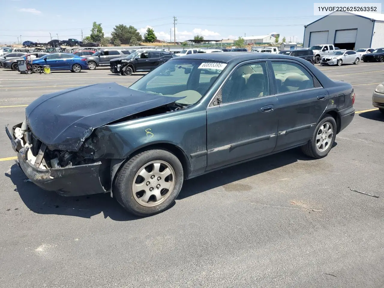 2002 Mazda 626 Lx VIN: 1YVGF22C625263352 Lot: 60855395