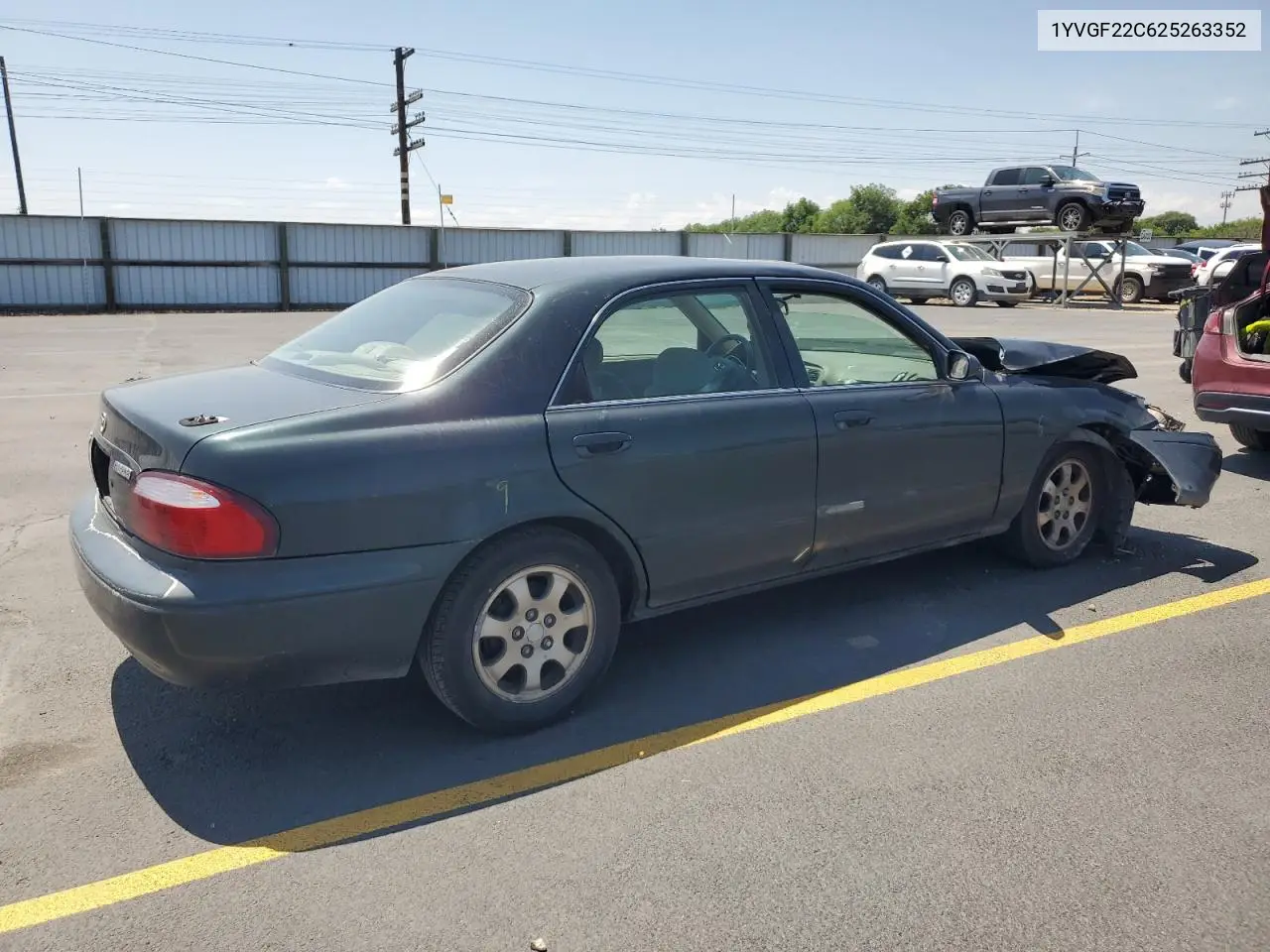 2002 Mazda 626 Lx VIN: 1YVGF22C625263352 Lot: 60855395