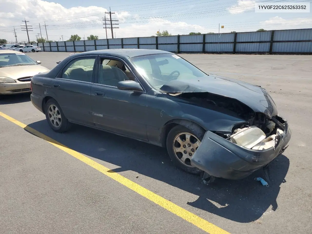 2002 Mazda 626 Lx VIN: 1YVGF22C625263352 Lot: 60855395