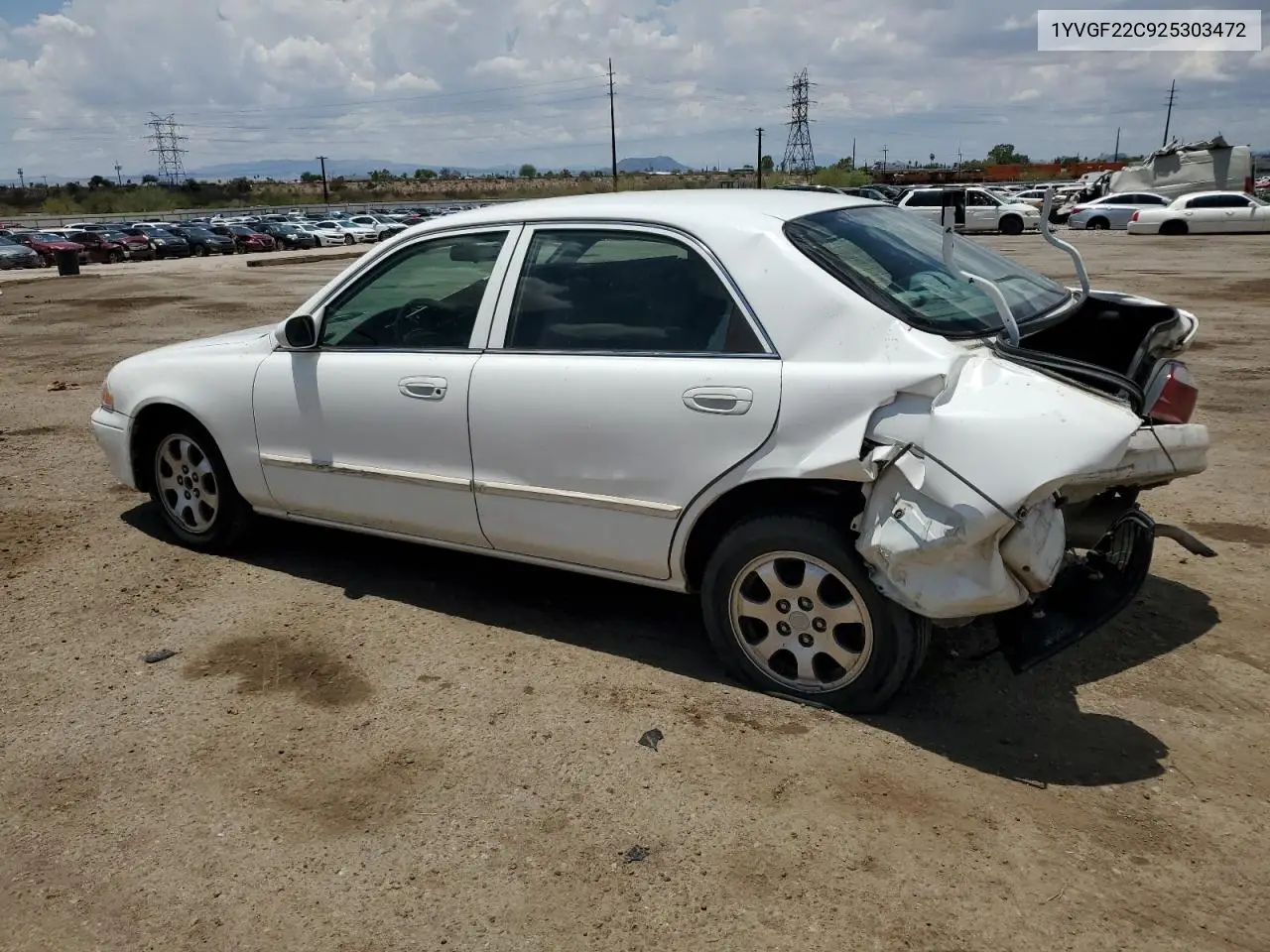 2002 Mazda 626 Lx VIN: 1YVGF22C925303472 Lot: 63201405