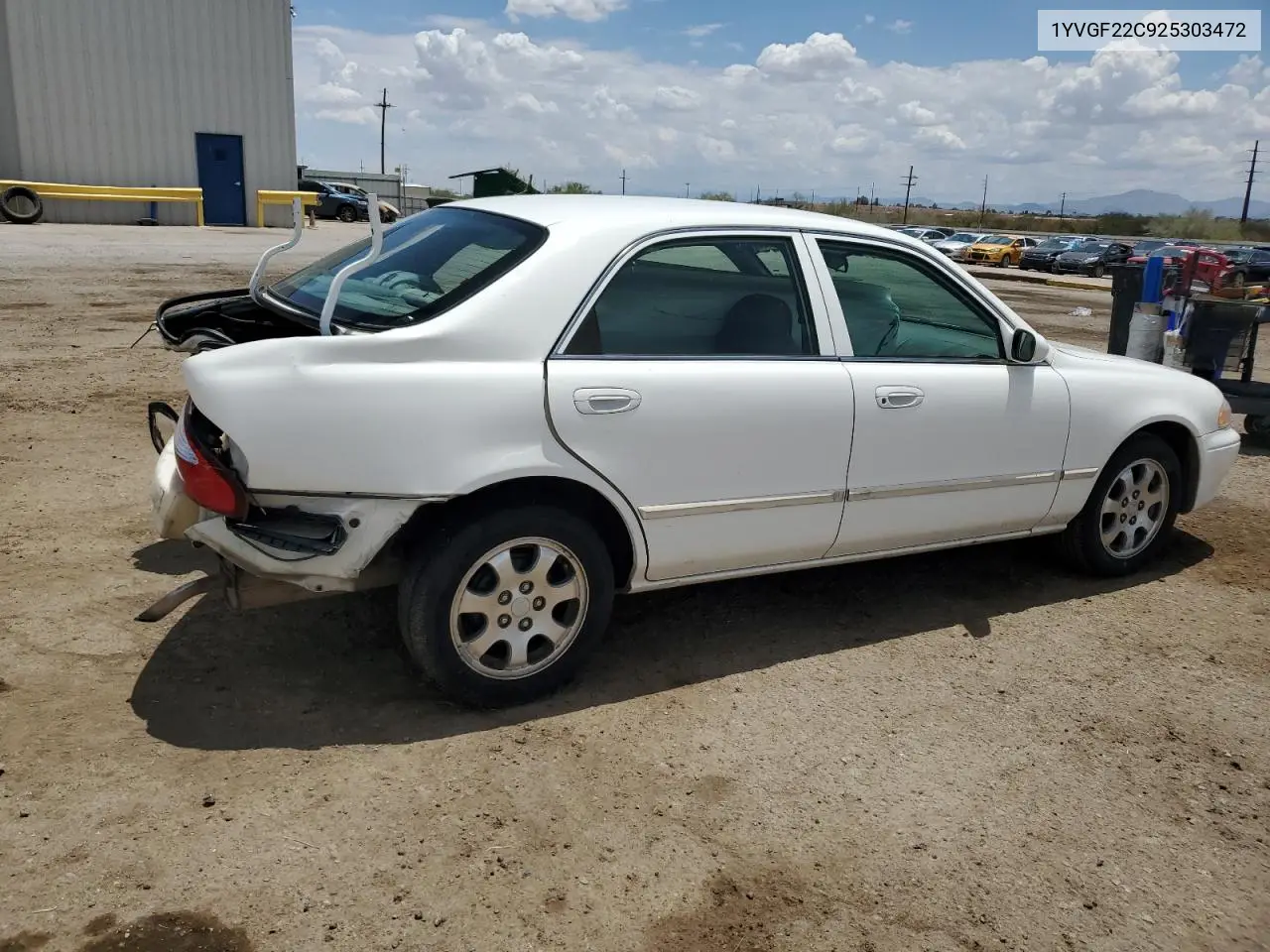 2002 Mazda 626 Lx VIN: 1YVGF22C925303472 Lot: 63201405