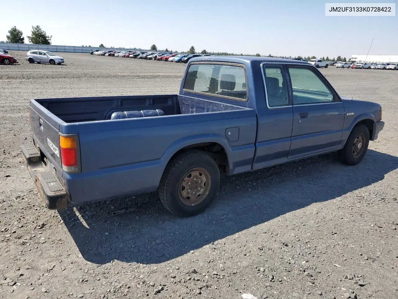 1989 Mazda B2200 Cab Plus VIN: JM2UF3133K0728422 Lot: 65468355