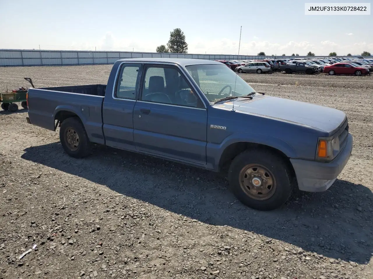 1989 Mazda B2200 Cab Plus VIN: JM2UF3133K0728422 Lot: 65468355