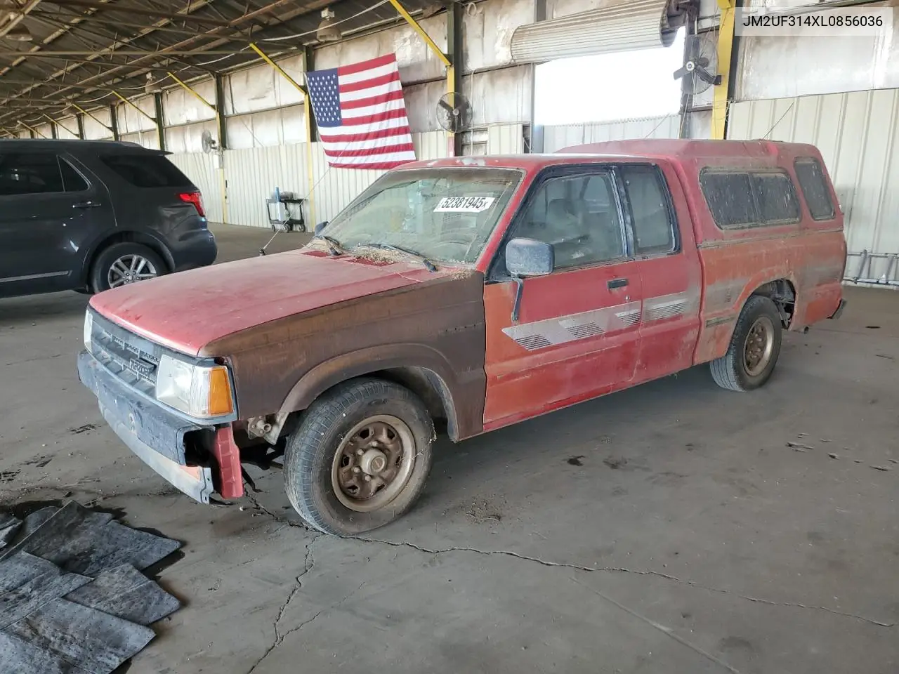 1990 Mazda B2600 Cab Plus VIN: JM2UF314XL0856036 Lot: 52381945