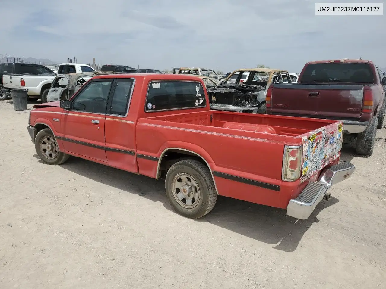 1991 Mazda B2200 Cab Plus VIN: JM2UF3237M0116127 Lot: 56743905