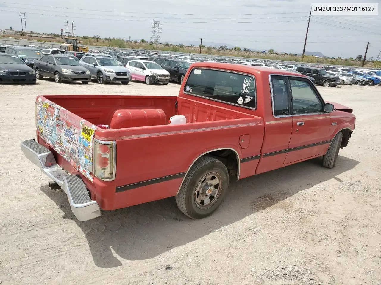 1991 Mazda B2200 Cab Plus VIN: JM2UF3237M0116127 Lot: 56743905