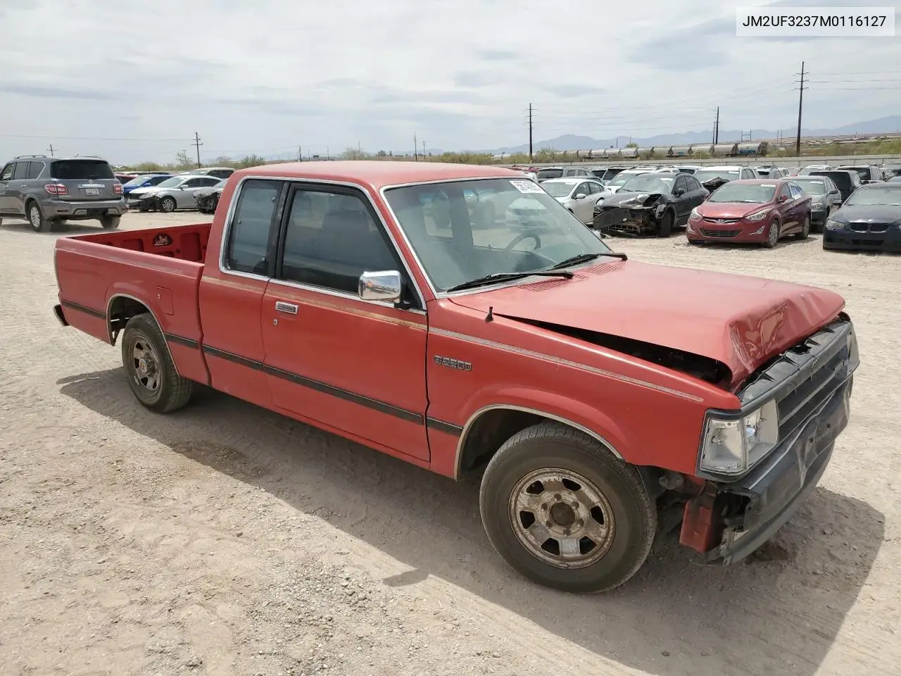 1991 Mazda B2200 Cab Plus VIN: JM2UF3237M0116127 Lot: 56743905