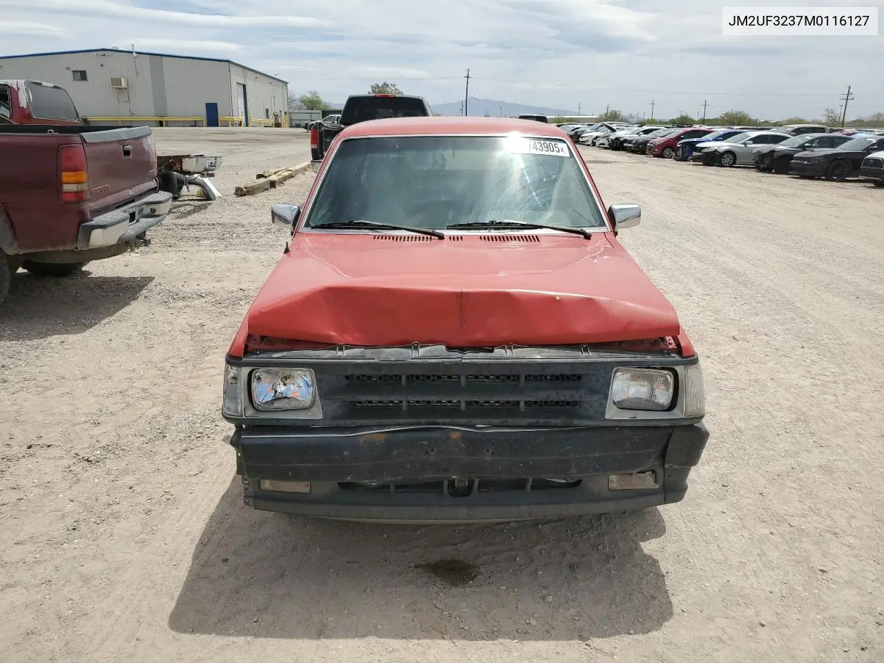 1991 Mazda B2200 Cab Plus VIN: JM2UF3237M0116127 Lot: 56743905
