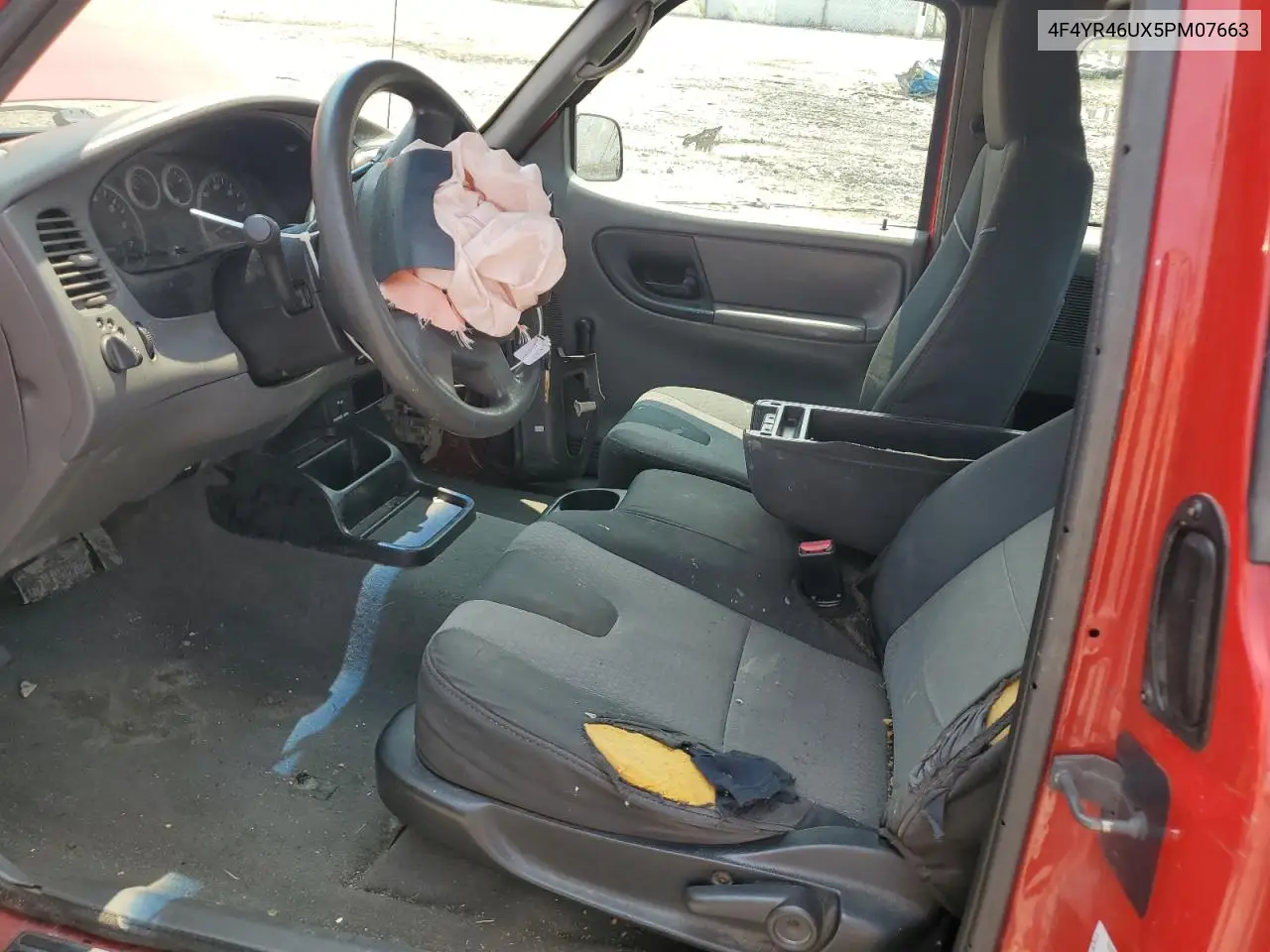2005 Mazda B3000 Cab Plus VIN: 4F4YR46UX5PM07663 Lot: 58955125