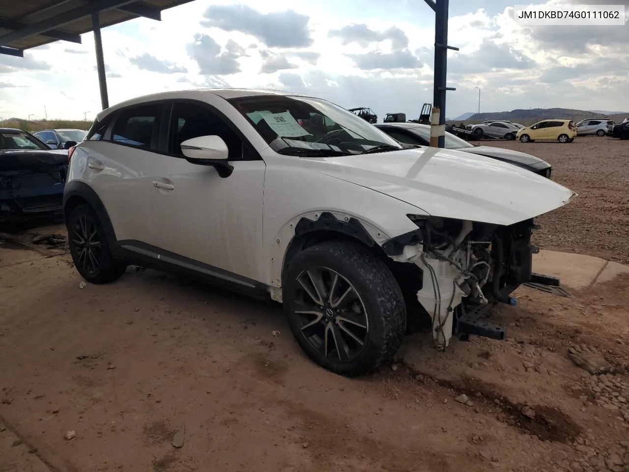 2016 Mazda Cx-3 Grand Touring VIN: JM1DKBD74G0111062 Lot: 42725775